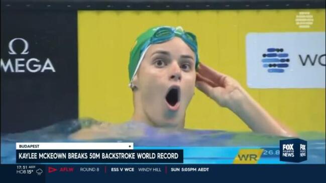 Australia’s Kaylee McKeown Breaks 50m Backstroke World Record | Gold ...