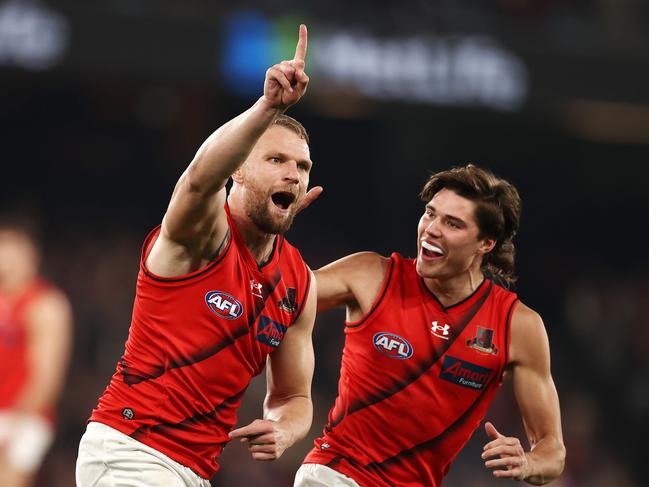 Jake Stringer booted three goals for the Dons. Picture: Michael Klein