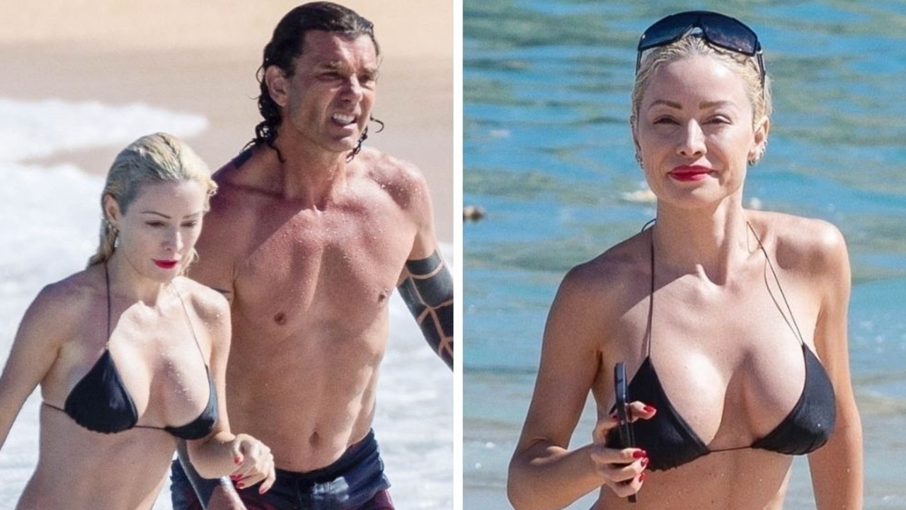 Gavin Rossdale's beach outing with new girlfriend.