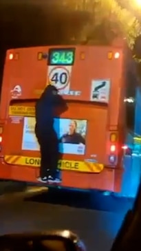 Insane video of ‘eshay’ bus surfing