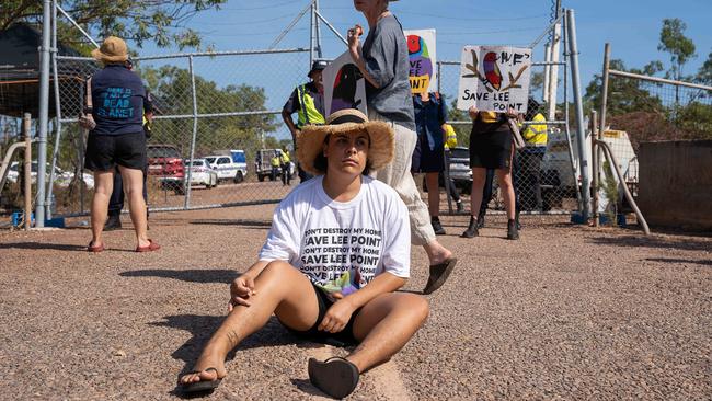 The Uprising of the People has released a 10 point call to action for January 26, ranging from Territory-specific demands to save saving Lee Point, stopping the Middle Arm Gas Hub and the Barossa Gas pipeline. Picture: Pema Tamang Pakhrin