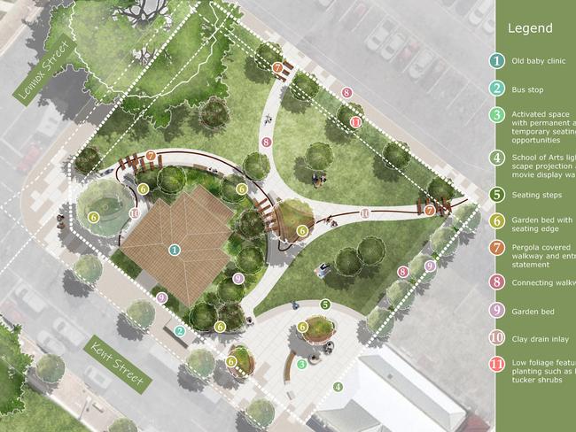 Too much concrete, too modern and not enough “green” or “space” - that is the response to the initial draft design for the development of the small park opposite City Hall in Kent Street, from Maryborough’s Mary Inc.