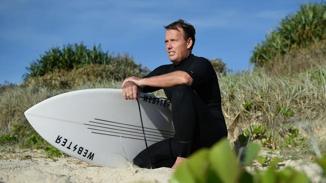 Shark attack survivor Lee Jonsson said says shark detection drones are definitely a good thing. Picture: Matt Roberts