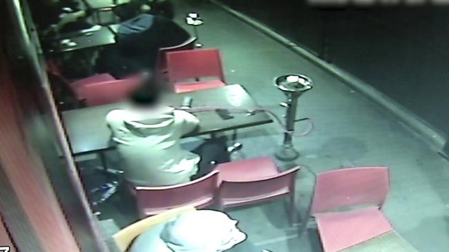 Footage at the Auburn Rd cafe shows diners before a fight erupted. Picture: NSW Police