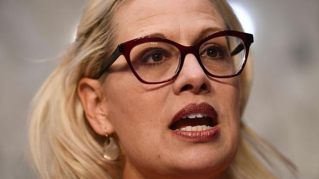 Kyrsten Sinema voted for Joe Biden’s priorities 90 per cent of the time this congress. Picture: AFP