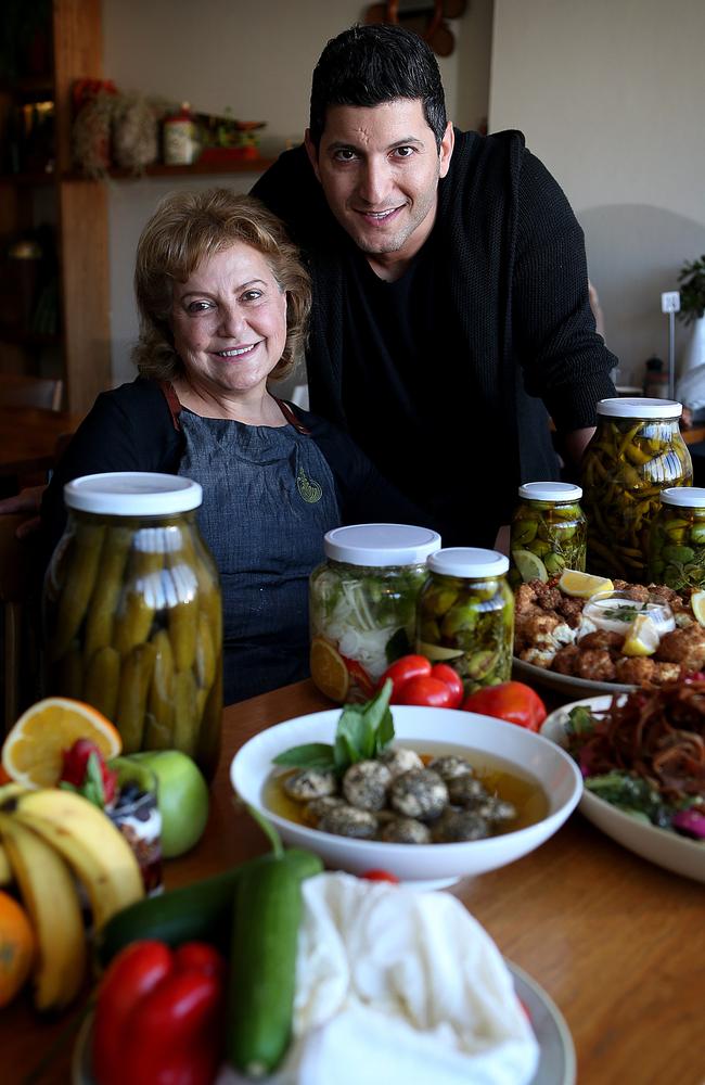 Jason Ghebar’s mother Helen makes the traditional labneh, hummus and shawarma marinade in house.