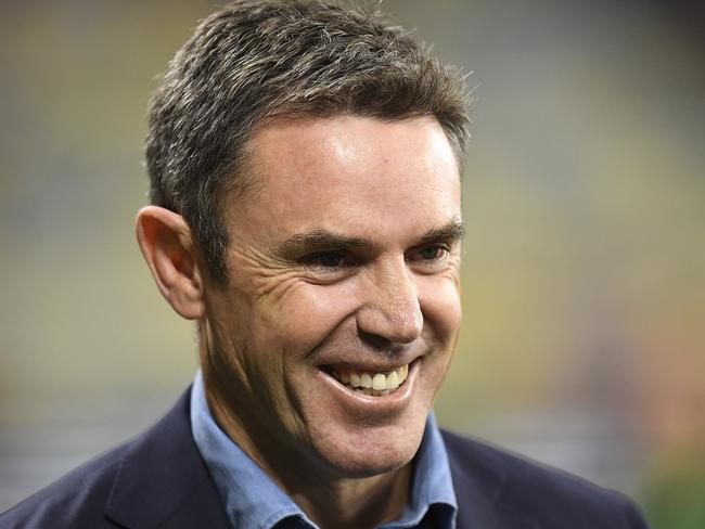 TOWNSVILLE, AUSTRALIA - JUNE 09: New South Wales coach Brad Fittler looks on before the start of game one of the 2021 State of Origin series between the New South Wales Blues and the Queensland Maroons at Queensland Country Bank Stadium on June 09, 2021 in Townsville, Australia. (Photo by Ian Hitchcock/Getty Images)