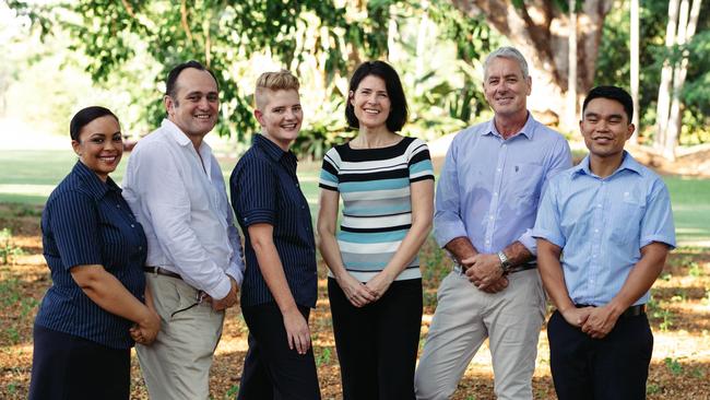 Territory nurses and and midwives Nerisa Singh, Martin Musco, Theresa Clasquin, Fiona Wake, Paul Norton and Janry Ballesteros. Picture: Supplied