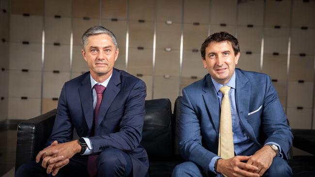 MA Financial’s joint chief executives, Julian Biggins and Chris Wyke.