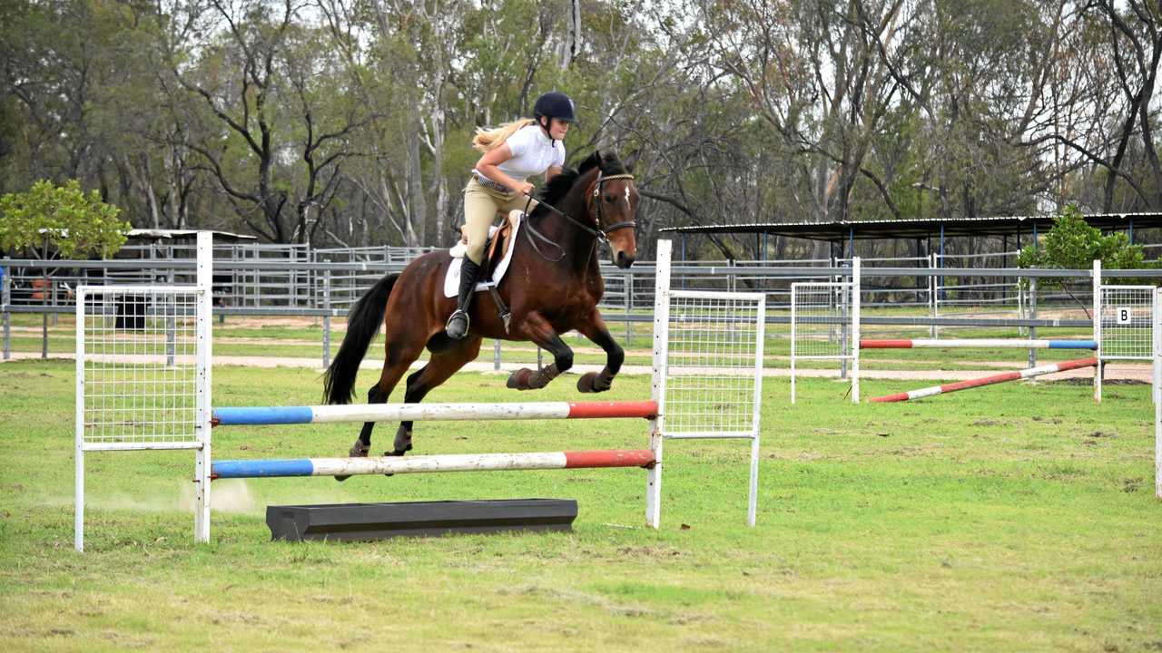 SHOWJUMPING: Brooke Boland at the Wallumbilla Show. Picture: Jorja McDonnell