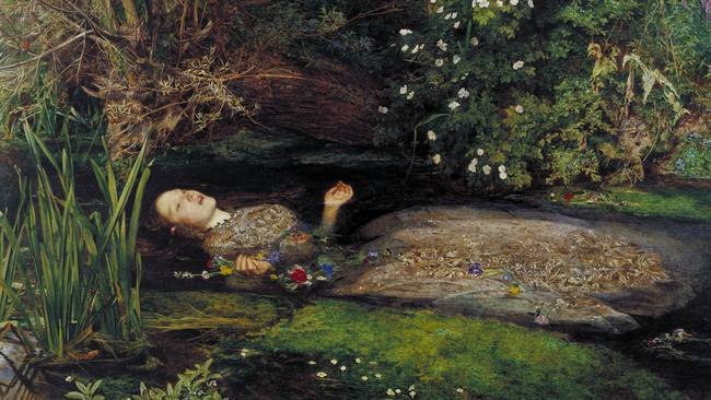 John Everett Millais’ Ophelia, 1851-52, oil on canvas. Courtesy: Tate London