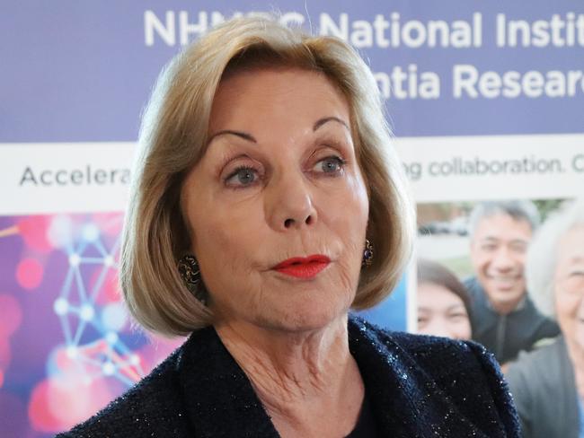 ABC chair Ita Buttrose speaks during the Australia Dementia Forum 2019 at the Hotel Grand Chancellor in Hobart, Thursday, June 13, 2019. (AAP Image/Ethan James) NO ARCHIVING