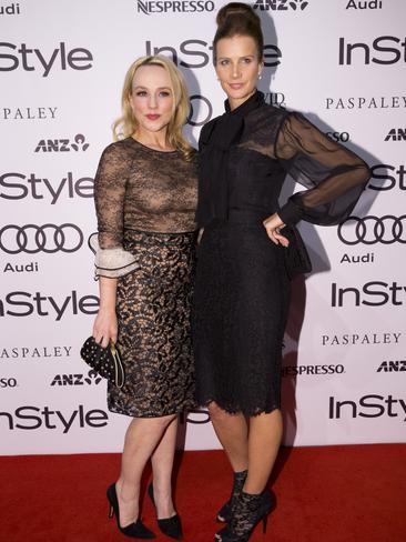 Susie Porter and Rachel Griffiths at the 2014 InStyle and Audi Women of Style Awards, The entertainment Quarter, Sydney. (Pictures Justin Lloyd)