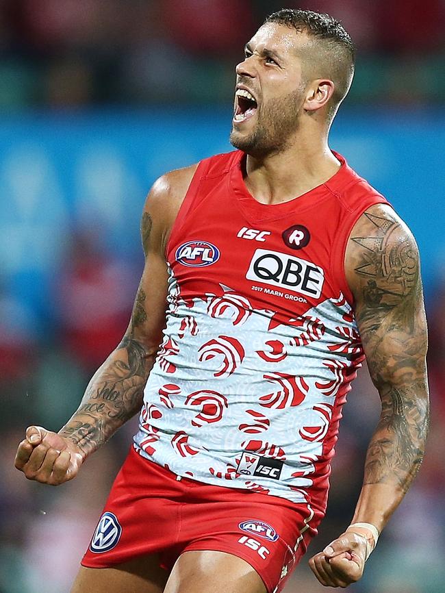 Lance Franklin is selected at centre half-forward.