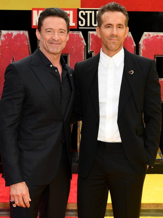 Hugh Jackman and Ryan Reynolds are promoting their new movie. Picture: Noam Galai/Getty Images for Disney