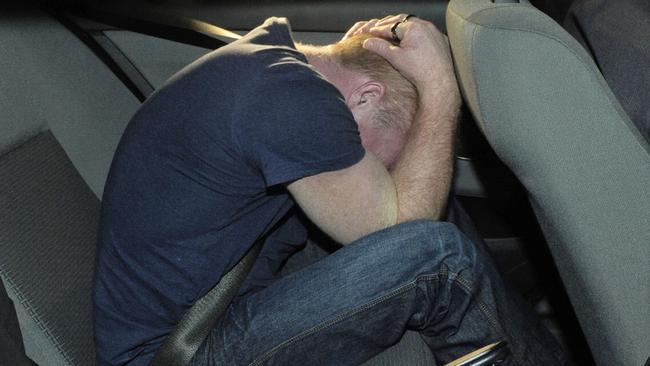 Adrian Bayley on the night he was arrested for Jill Meagher’s murder.