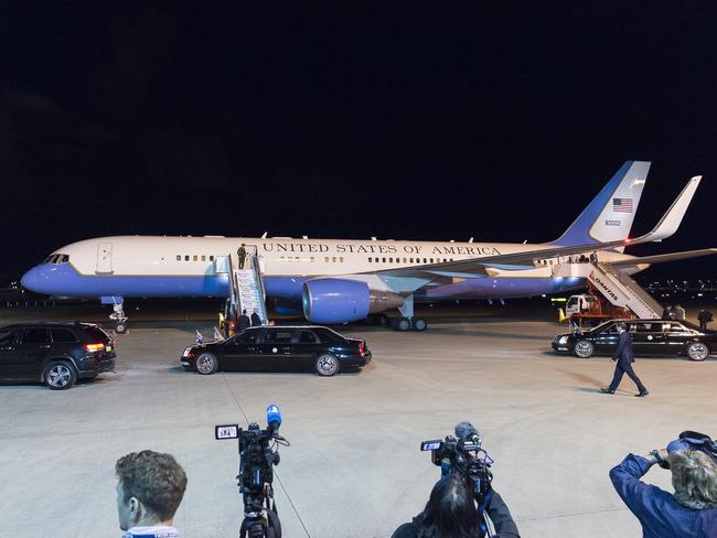 Pence arrived at Sydney International Airport last night as part of a 10-day tour of the Asia-Pacific.