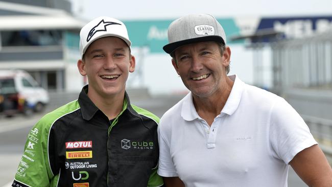 Oli and Troy Bayliss. Picture: Russell Colvin