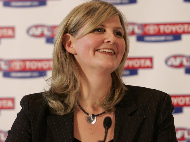 In 2005 Mostyn became the first woman to be appointed to the AFL Commission. Picture: Dean Mar