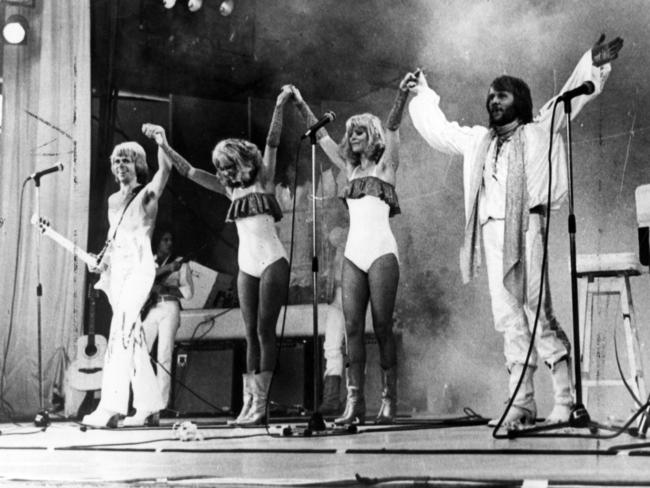 So long: ABBA take a curtain call after the encore of Dancing Queen and Thank You For the Music.