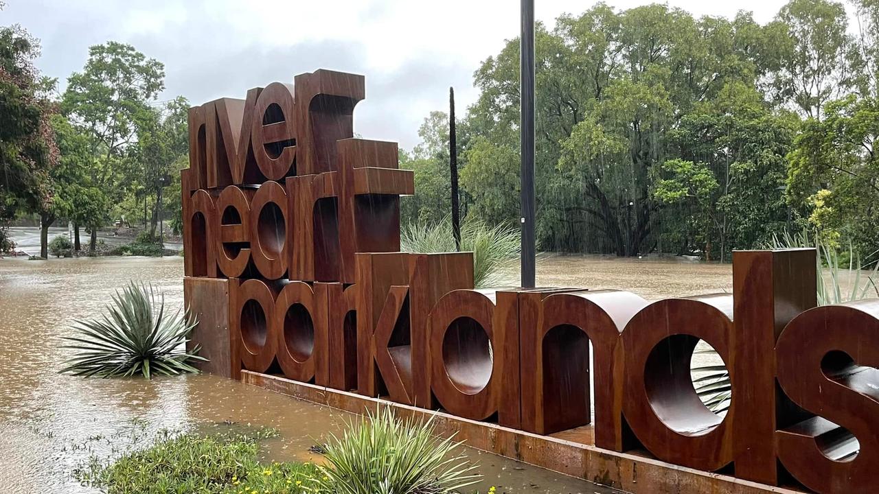 River Heart Parklands was flooded in 2022. Picture: David Martin