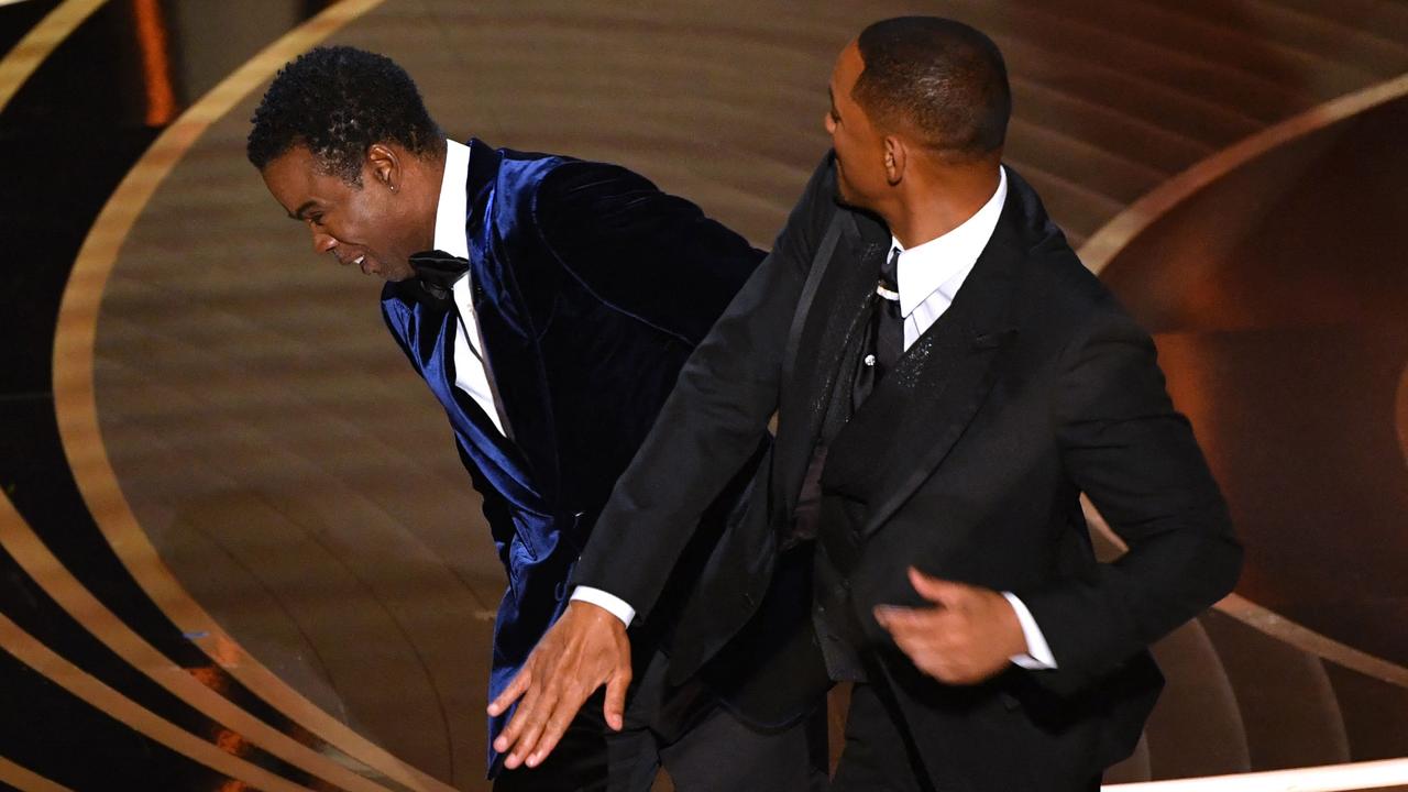Will Smith slapped Chris Rock at this year’s Oscars. Picture: Robyn Beck/AFP