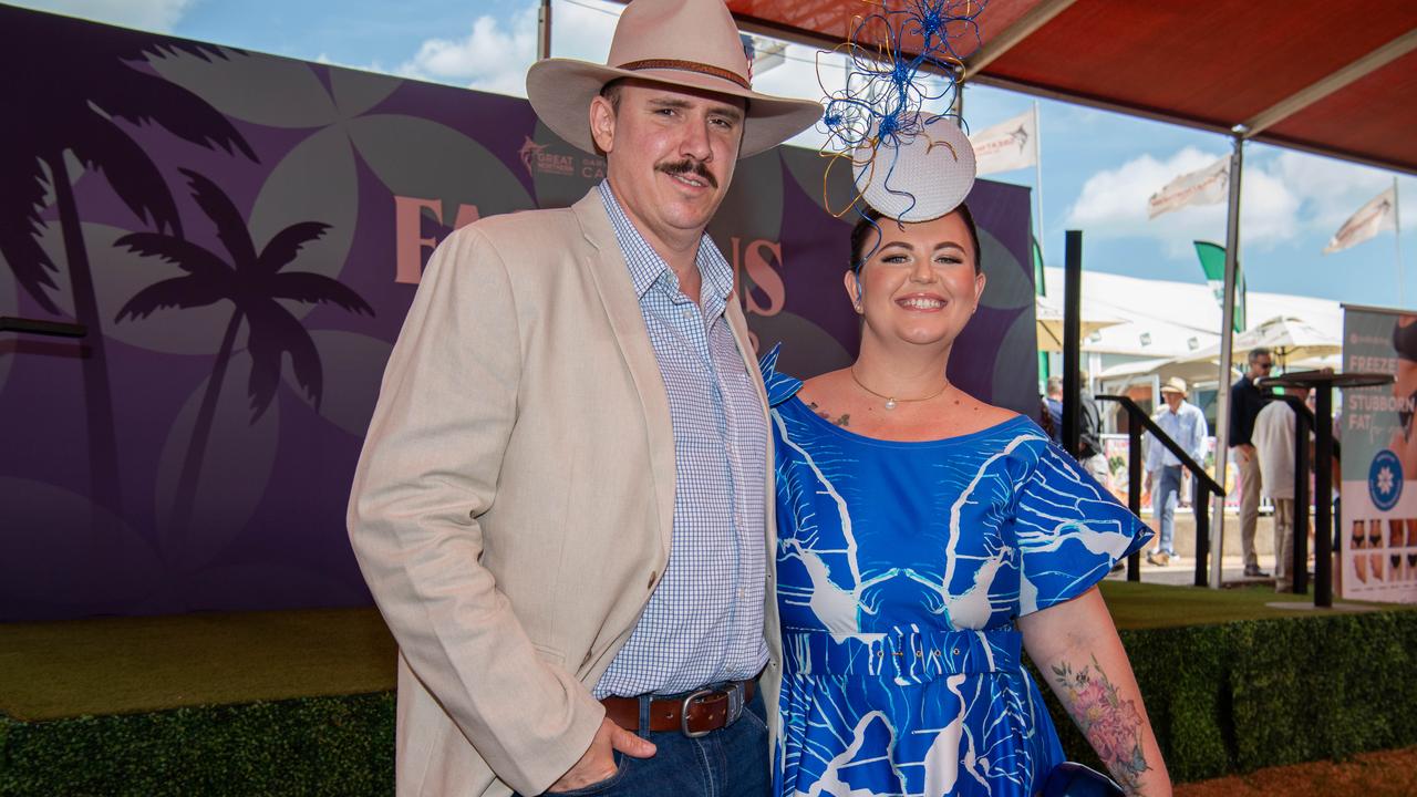 Alex Tate and Angie Torr at the 2024 Darwin Cup. Picture: Pema Tamang Pakhrin