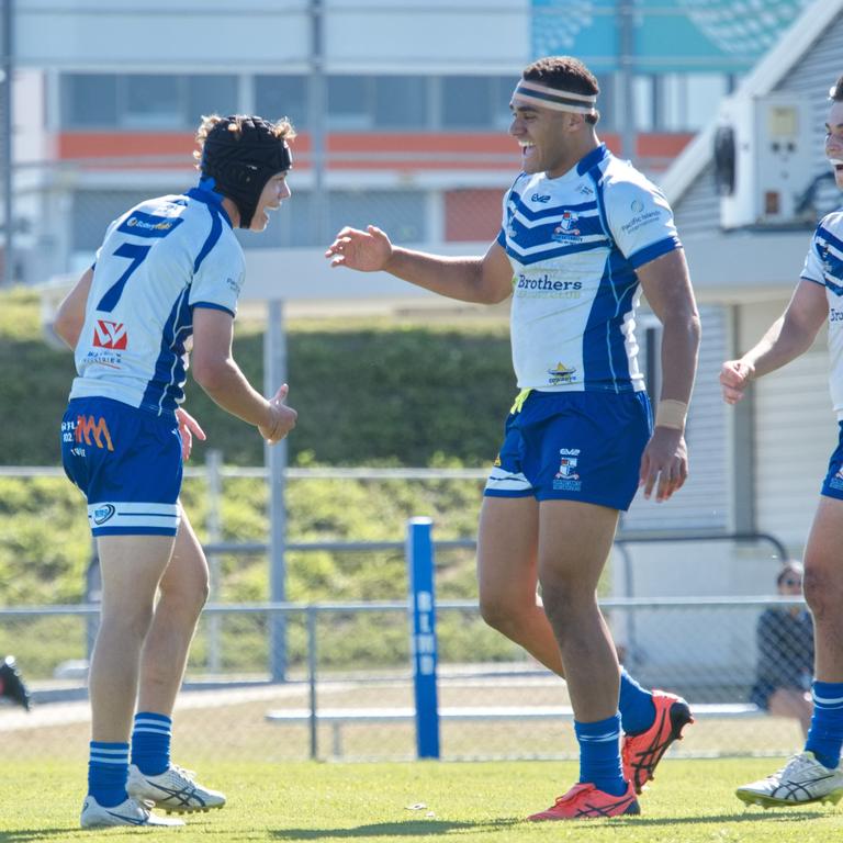 Ignatius Park College and Kirwan State High School teams take on St Brendanâ€™s College Yeppoon teams in Queensland state rugby league semi finals at Mackay on Wednesday, August 24, 2022.