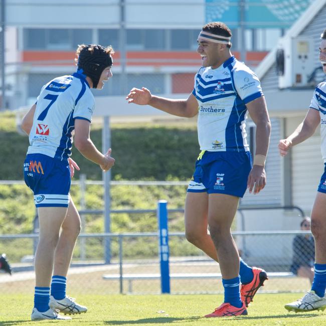Ignatius Park College and Kirwan State High School teams take on St Brendanâ€™s College Yeppoon teams in Queensland state rugby league semi finals at Mackay on Wednesday, August 24, 2022.