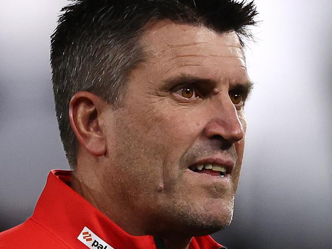 MELBOURNE . 09/04/2023.  AFL . Round 4. Essendon vs Greater Western Sydney at Marvel Stadium.  Essendon assistant coach Dale Tapping  . Pic: Michael Klein