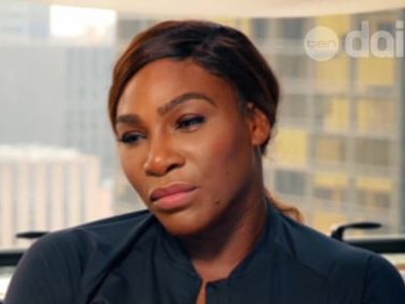 Serena Williams appears on The Sunday Project.