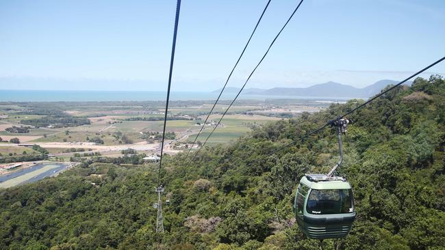 The Skyrail rainforest cableway at Kuranda. PICTURE: BRENDAN RADKE