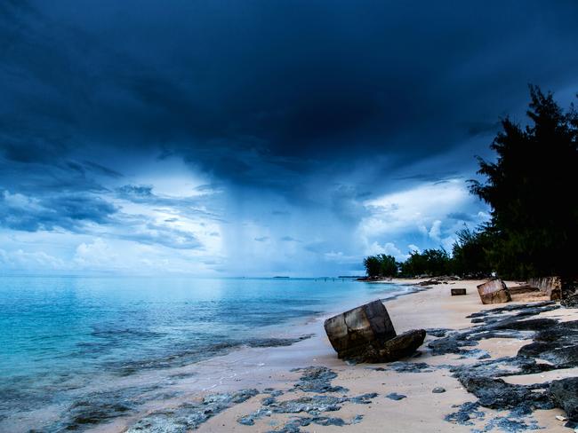 This Enewetak beach looks like it could be on a tourist brochure. Picture: ABC