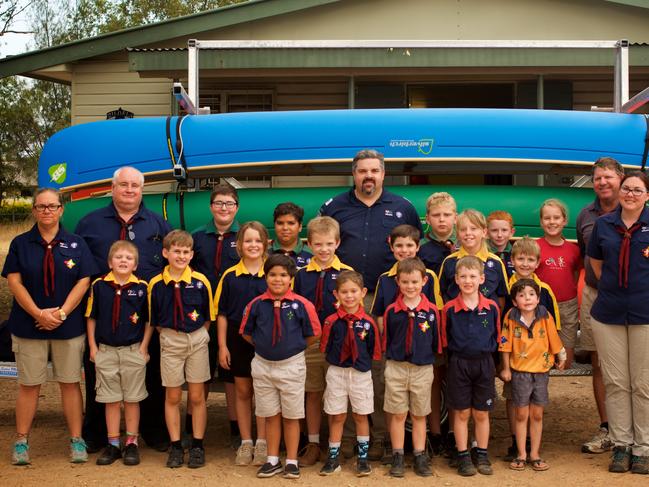 SCOUT'S KNOT:The Biloela Scouts have recently received funding for canoes and a trailer.