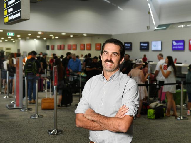 Townsville Airport general manager Brendan Cook has seen a record number of passengers in July. Picture: Shae Beplate.
