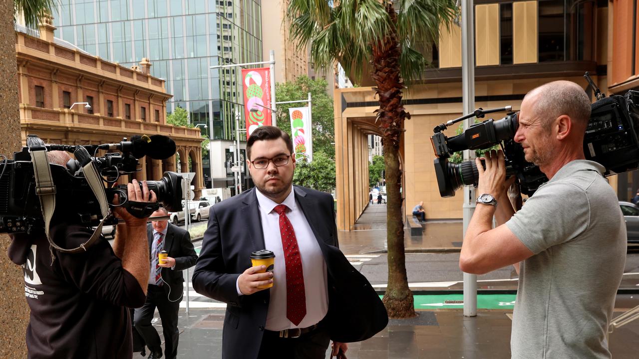 Bruce Lehrmann pictured as he arrives at the Federal Court. Picture: NCA NewsWire / Damian Shaw