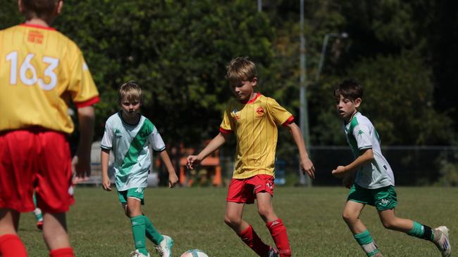 FQ Academy Northern players in action at the FQ Academy Northern Conference Junior Carnival. Picture: Football Queensland