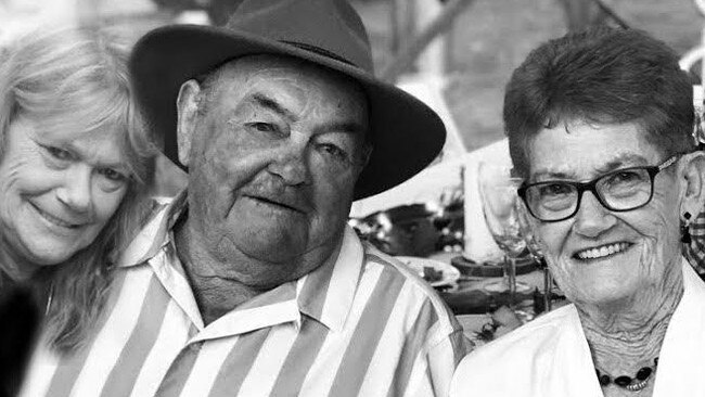 Sue Skeer, 55 and her parents Ned Walker, 80 and Nan Walker 77. Picture: Supplied by the family