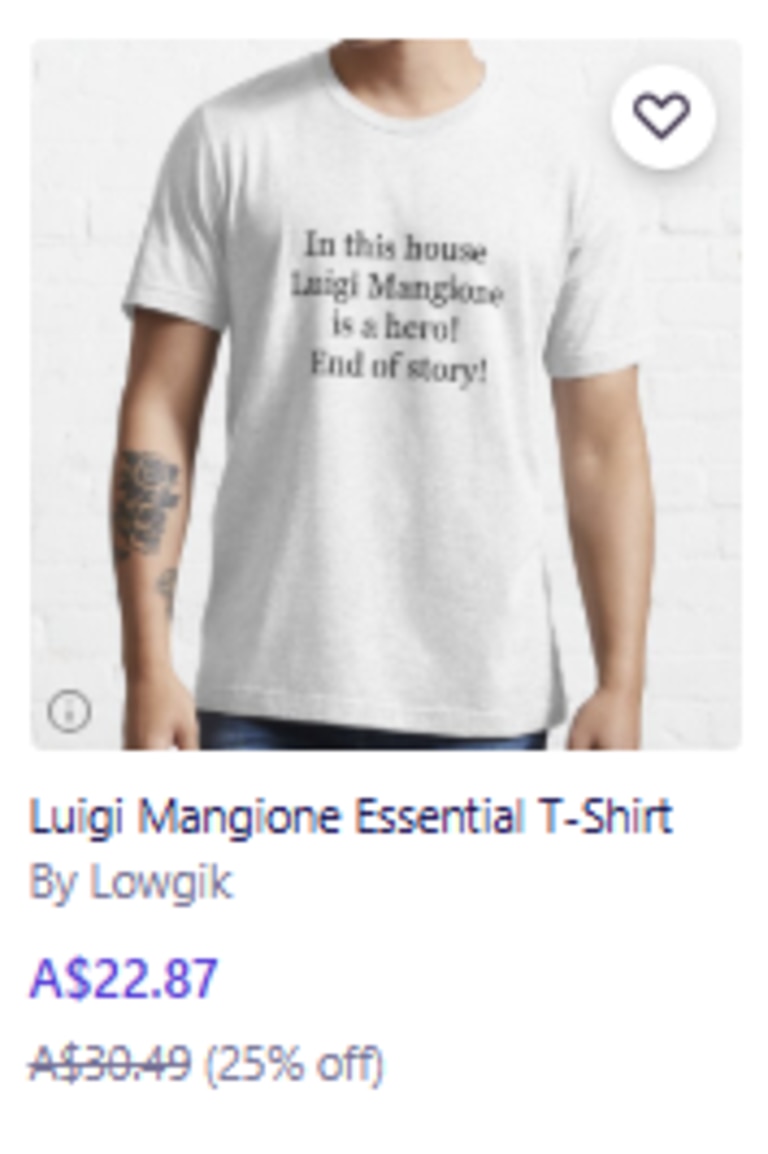 The online fanfare around the phrase has been attributed to widespread dissatisfaction with the health insurance industry. Picture: Redbubble