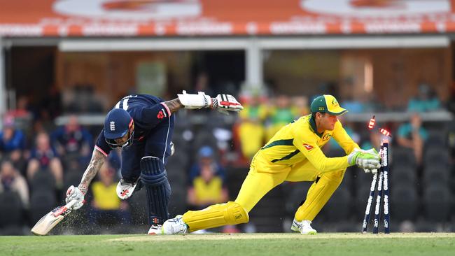 Alex Hales (R) is Australia’s keeper of the future — and needs to go to England. Picture: AAP