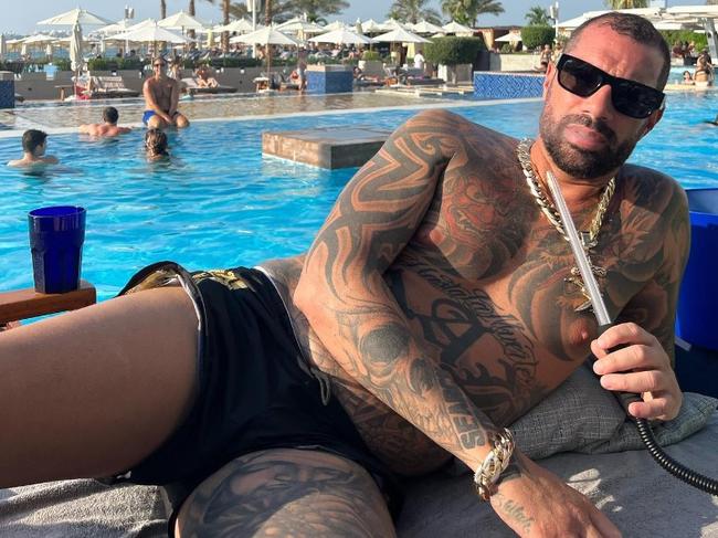 Ex-Bandidos member Jason 'Ace' Fahey posing for an Instagram photo in Dubai. Picture: Instagram.