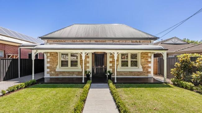 Adelaide’s top sale was the picturesque sandstone villa on Prosser Avenue, Norwood, which fetched $2.3m.