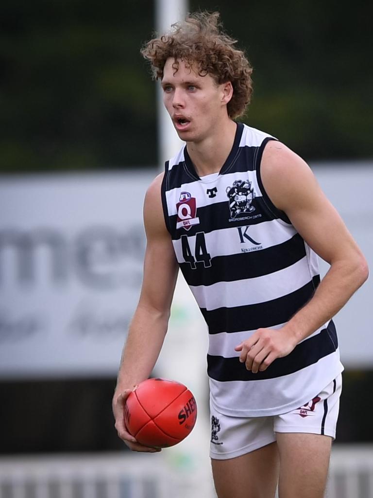 Broadbeach Cats QAFL player Adam Hull. Picture: Highflyer Images.