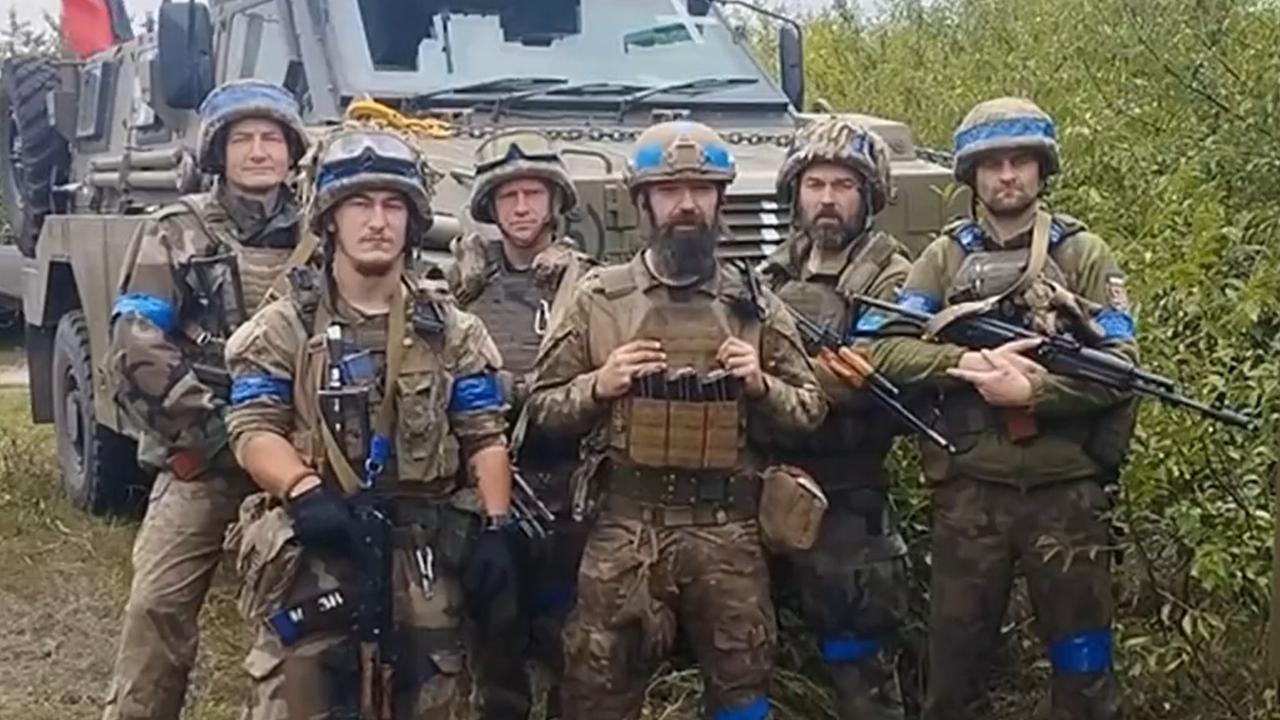 Soldiers on the front line of the current Ukrainian offensive thank Australia for providing Bushmasters armoured vehicles. Picture: Defence of Ukraine