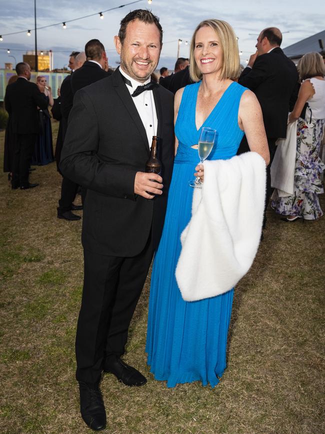 Brad and Amy Foster at LifeFlight Toowoomba Gala at The Goods Shed, Saturday, May 6, 2023. Picture: Kevin Farmer