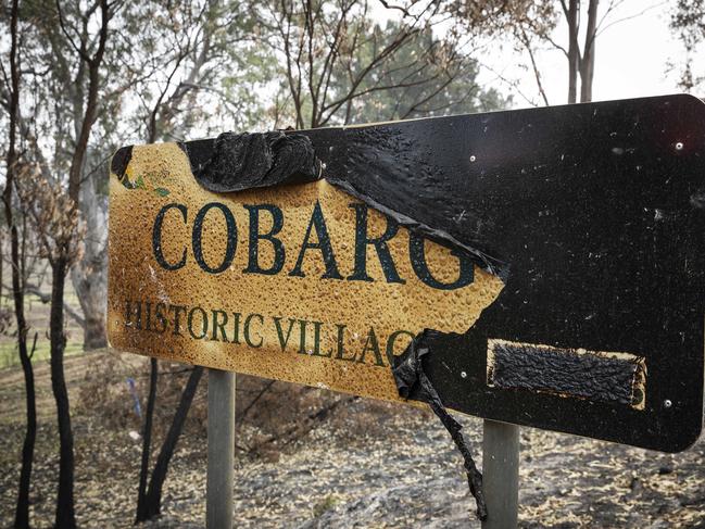 Many properties were destroyed in the small village of Cobargo on the NSW south coast.