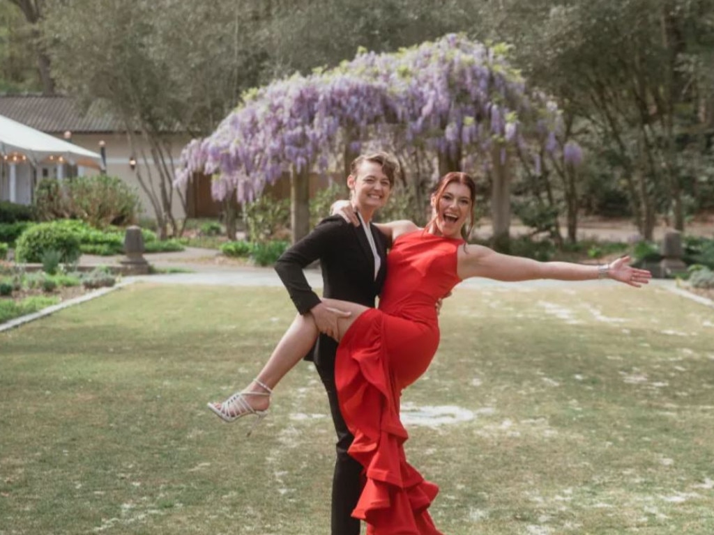 The couple tied the knot in April at an intimate wedding venue, in front of 60 of their family and friends. Picture: Instagram/@Mrskayladoody33124