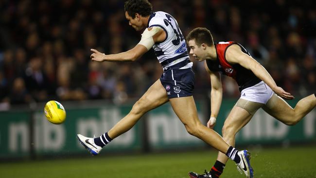 Steven Motlop with his trademark right-foot banana goals. Picture: Michael Klein