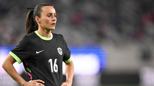 Hayley Raso and her Matildas teammates have fallen off the pace. Picture: Orlando Ramirez / Getty Images North America / Getty Images via AFP