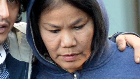 Rungnapha Kanbut leaves court during her slavery and money laundering trial. She has always maintained her innocence and has been bailed ahead of a retrial this year. Picture: AAP Image